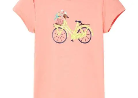 Tricou pentru copii, corai neon, 116 - 1/5