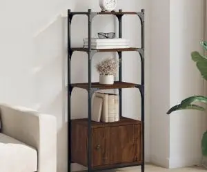 vidaXL Bibliotecă 3 niveluri stejar maro 41x30x109,5 cm lemn prelucrat