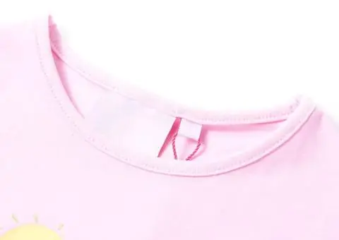 Tricou pentru copii, roz deschis, 128 - 3/5