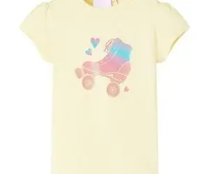 Tricou pentru copii, galben pal, 92