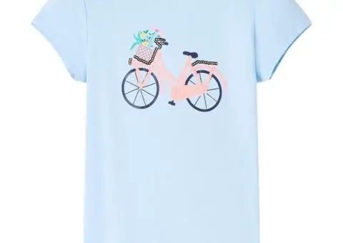 Tricou pentru copii, albastru deschis, 140 - 1/5