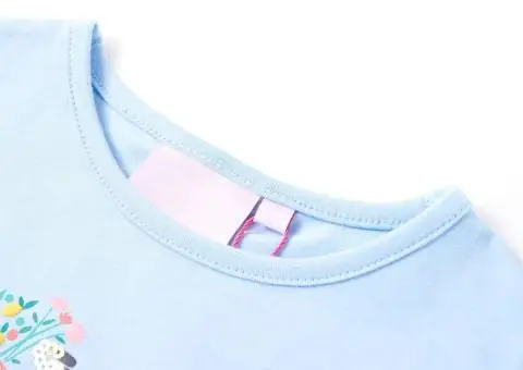 Tricou pentru copii, albastru deschis, 140 - 3/5