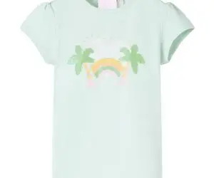 Tricou pentru copii, verde mentă deschis, 140