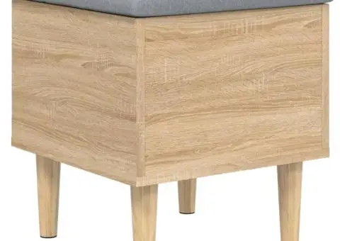 Bancă de depozitare, stejar sonoma, 42x42x46 cm, lemn prelucrat - 2/5