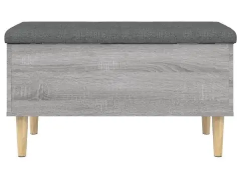 Bancă de depozitare, gri sonoma, 82x42x46 cm, lemn prelucrat - 5/5