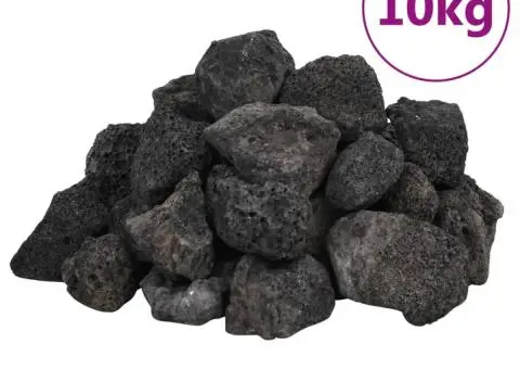 Roci vulcanice, 10 kg, negru, 3-5 cm - 2/5