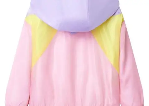 Jachetă pentru copii cu glugă și fermoar, multicolor, 116 - 2/5