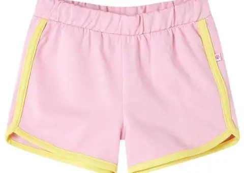 Pantaloni scurți pentru copii cu ornamente, roz aprins, 116 - 1/5