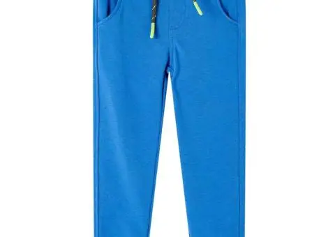 Pantaloni de trening pentru copii, albastru, 116 - 1/5