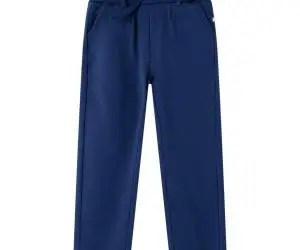 Pantaloni pentru copii cu șnur, bleumarin, 116