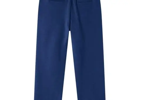 Pantaloni pentru copii cu șnur, bleumarin, 116 - 2/5