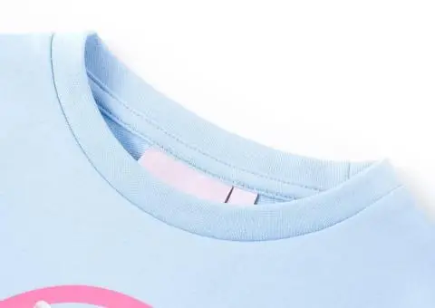 Bluzon pentru copii, albastru deschis, 128 - 3/5