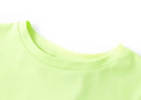 Tricou pentru copii, galben neon, 116 - 3/5