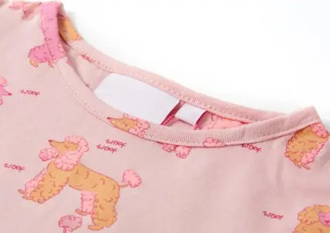 Pijamale pentru copii cu mâneci scurte, roz deschis, 104 - 4/5