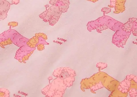 Pijamale pentru copii cu mâneci scurte, roz deschis, 104 - 5/5