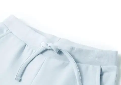 Pantaloni de trening pentru copii, albastru deschis, 128 - 3/5