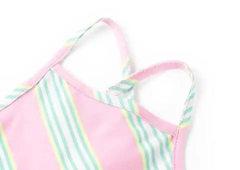 Rochie pentru copii cu șnur, fără mâneci, roz, 92 - 3/5