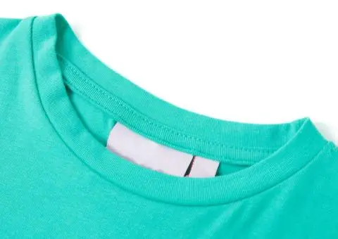 Tricou pentru copii, verde mentă, 140 - 3/5