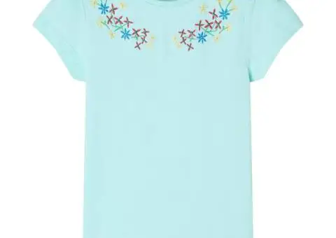 Tricou pentru copii, turcoaz deschis, 104 - 1/5