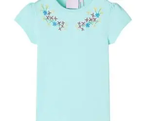 Tricou pentru copii, turcoaz deschis, 104