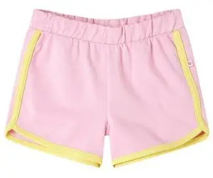 Pantaloni scurți pentru copii cu ornamente, roz aprins, 140