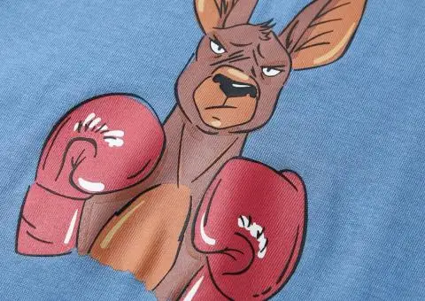 Tricou pentru copii cu mâneci scurte, albastru mediu, 140 - 4/5