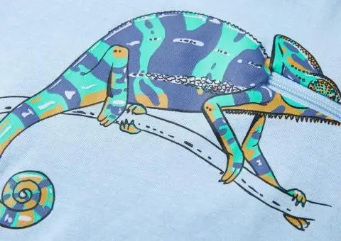 Tricou pentru copii cu mâneci scurte, albastru deschis, 140 - 4/5