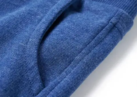 Pantaloni de trening pentru copii, albastru închis, 140 - 5/5