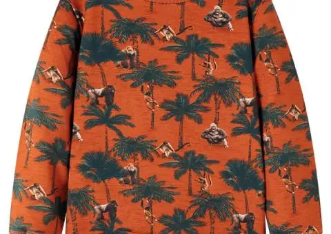 Bluzon pentru copii, ruginiu deschis, 92 - 1/5