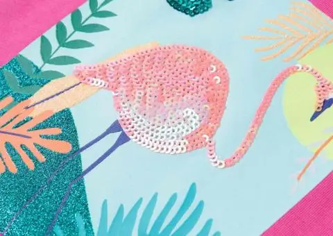 Tricou pentru copii, roz închis, 116 - 4/5