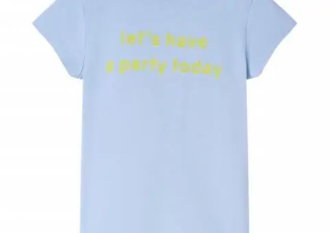 Tricou pentru copii, albastru deschis, 116 - 1/5