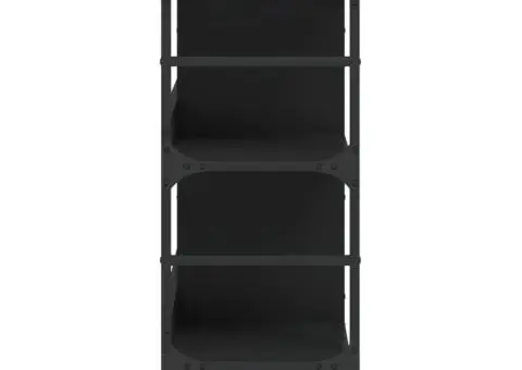 Servantă, negru, 102x32x73,5 cm, lemn prelucrat - 5/5