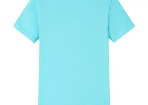 Tricou pentru copii, albastru verzui, 140 - 2/5