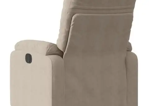 Fotoliu rabatabil electric, gri taupe, microfibră - 5/5