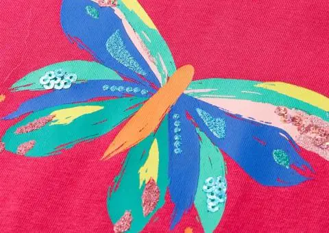 Tricou pentru copii, roz aprins, 140 - 4/5