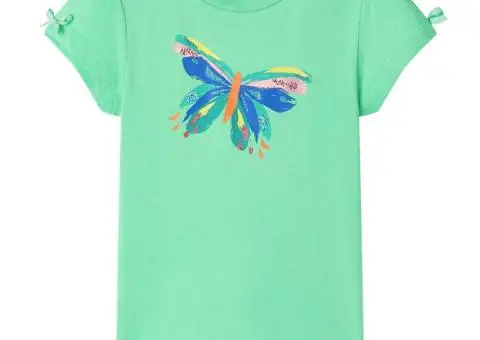 Tricou pentru copii, verde deschis, 116 - 1/5