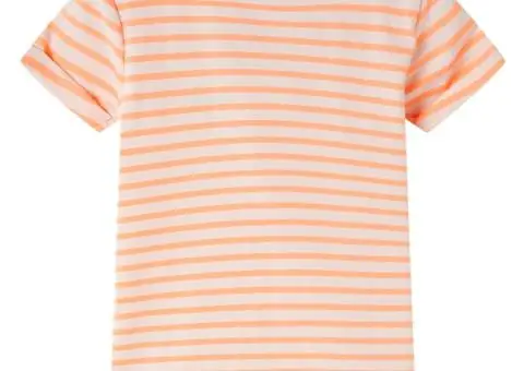 Tricou pentru copii, portocaliu neon, 92 - 2/5