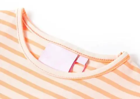 Tricou pentru copii, portocaliu neon, 92 - 3/5