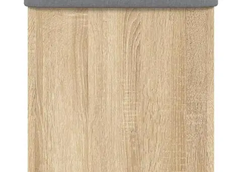 Bancă de depozitare, stejar sonoma, 42x42x45 cm, lemn prelucrat - 5/5