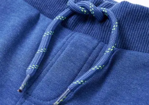 Pantaloni de trening pentru copii, albastru melanj, 104 - 4/5