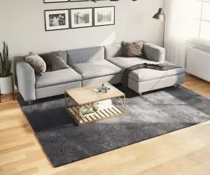 vidaXL Covor HUARTE, fir scurt, moale și lavabil, antracit, 200x280 cm