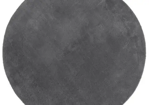 Covor HUARTE, fir scurt, moale și lavabil, antracit, Ø 160 cm - 2/5