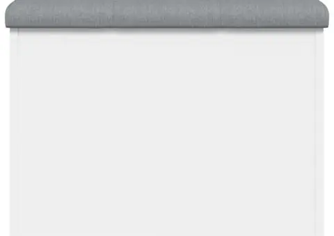 Bancă de depozitare, alb , 62x42x45 cm, lemn prelucrat - 5/5