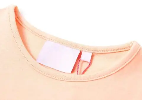 Tricou pentru copii portocaliu deschis, 104 - 3/5