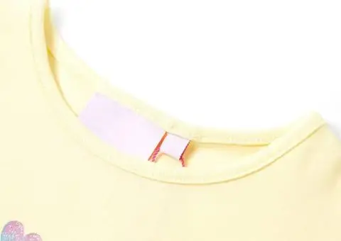 Tricou pentru copii, galben pal, 92 - 3/5