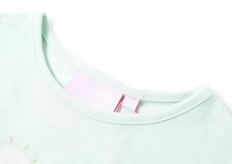 Tricou pentru copii, verde mentă deschis, 140 - 3/5