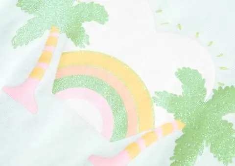 Tricou pentru copii, verde mentă deschis, 140 - 4/5