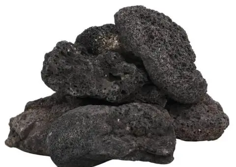 Roci vulcanice, 25 kg, negru, 10-30 cm - 3/5