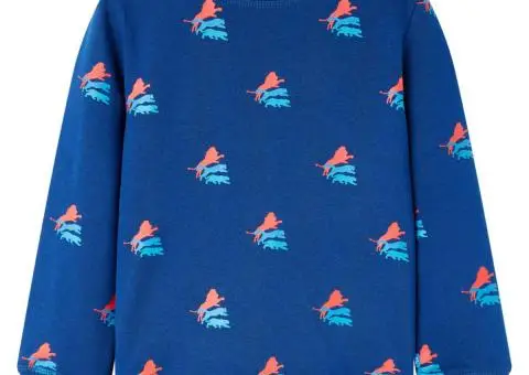 Bluzon pentru copii, albastru închis, 116 - 1/5