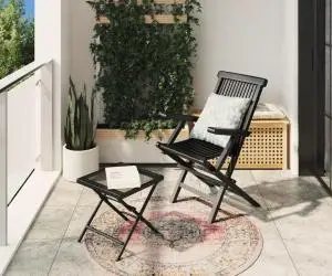 Covor ARBIZU, interior/exterior, design vintage, Ø 120 cm